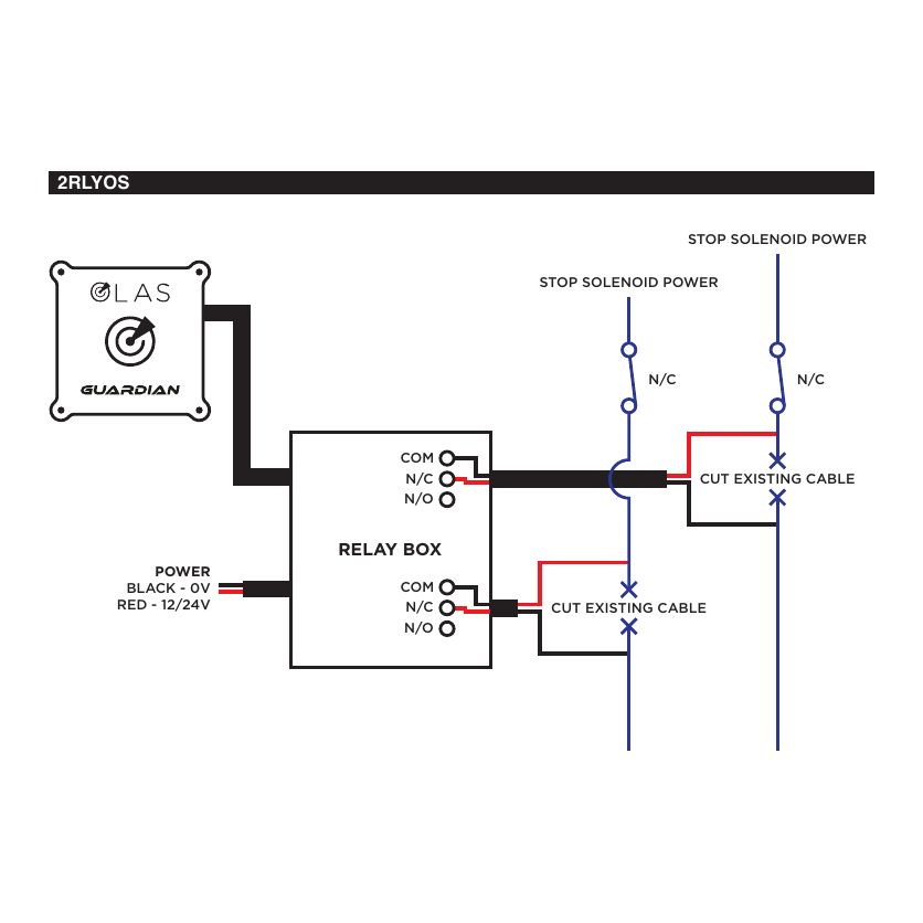 Diesel Engine Stop Relay Box (Twin Engine)